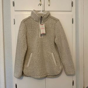 Crème Cozy Sherpa jacket